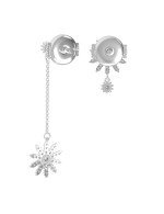 Серьги из белого золота c бриллиантами