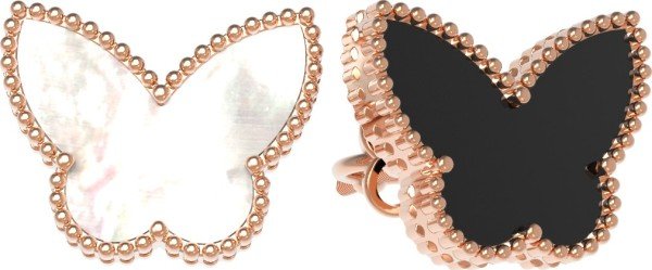 Серьги из золота c ониксом и перламутром