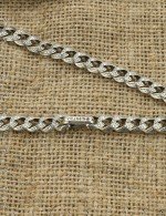 Цепь из серебра c рубином