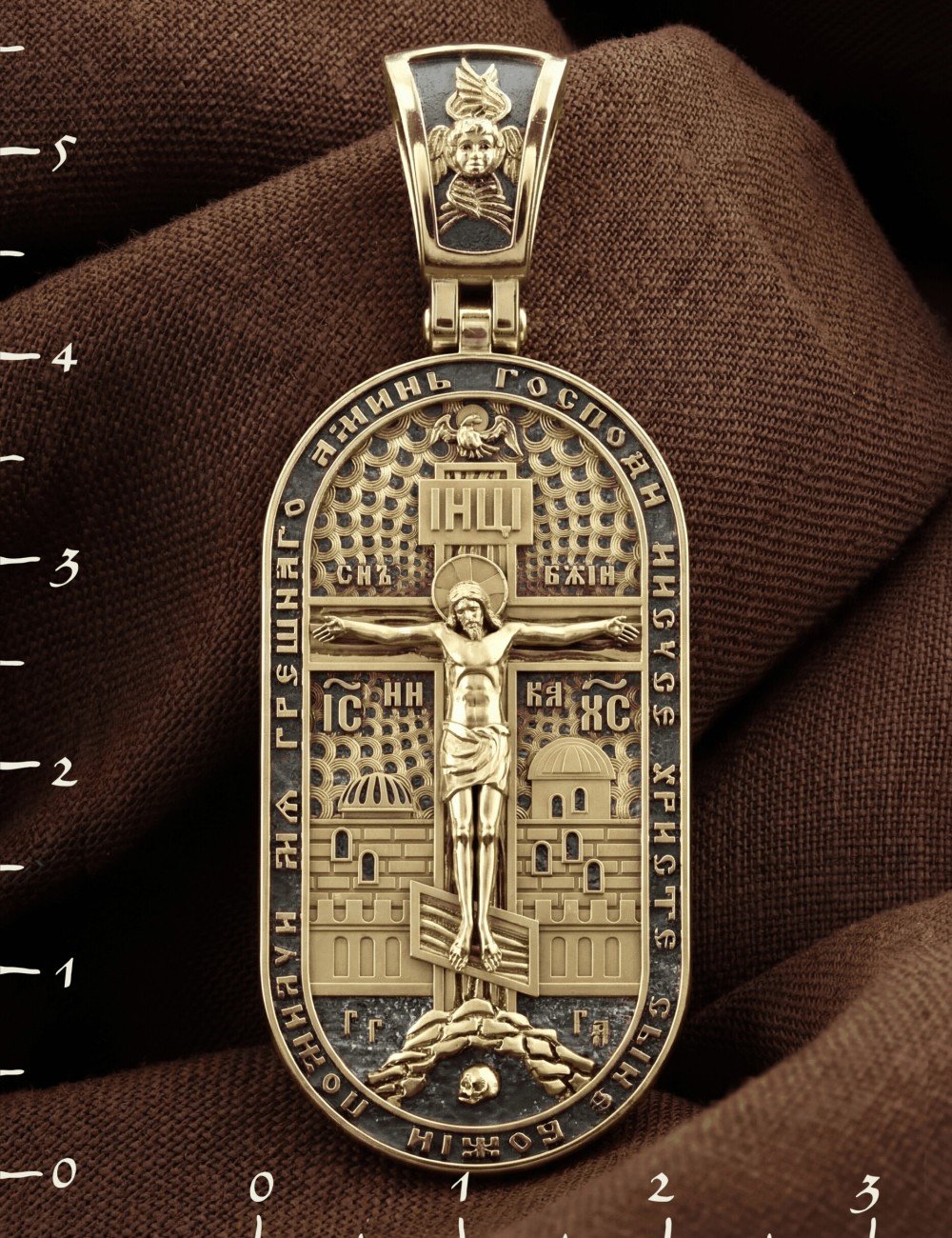 Образок из лимонного золота