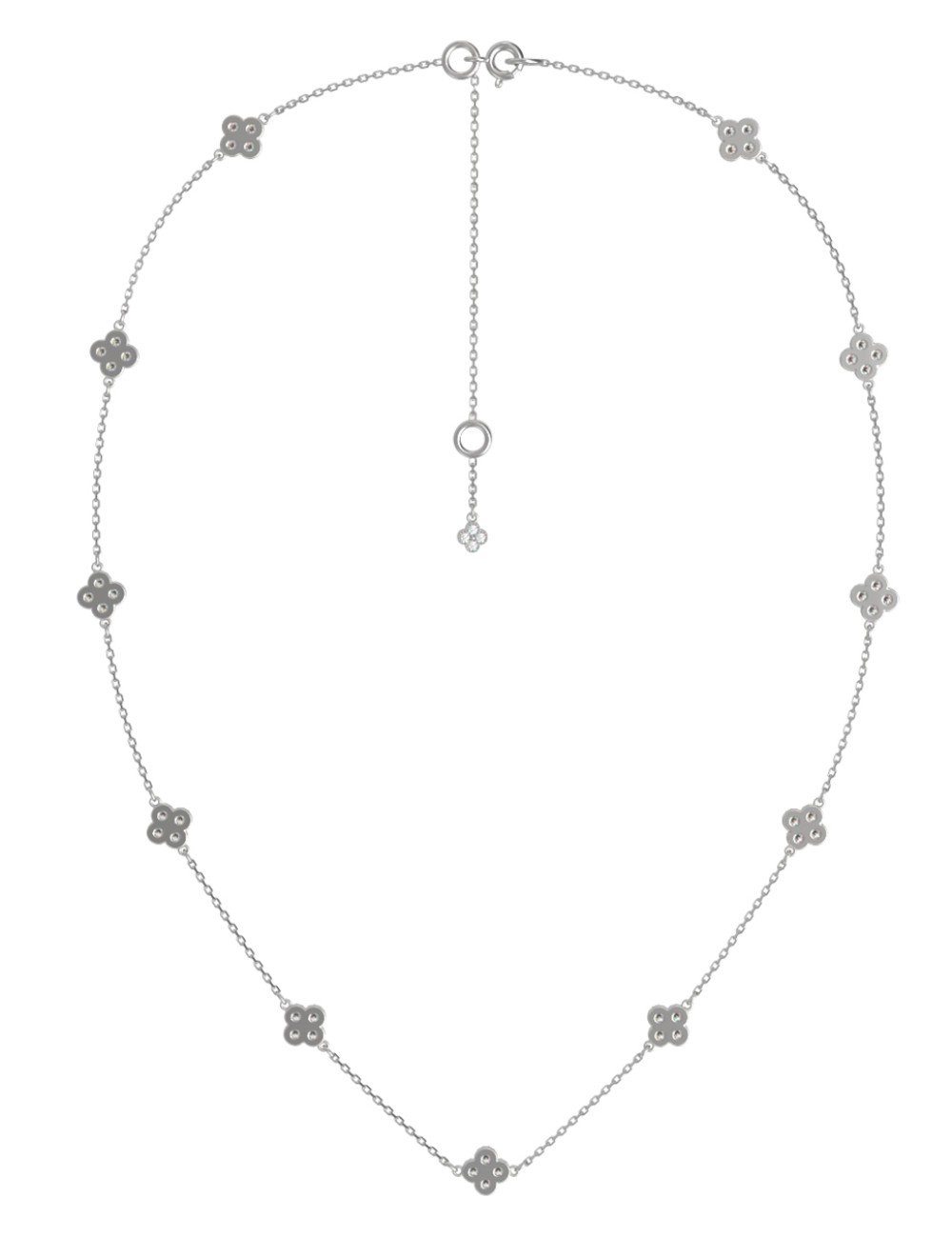 Колье из белого золота c бриллиантами