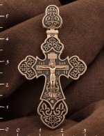 Крест из золота c эмалью