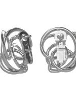 Серьги из белого золота c бриллиантами