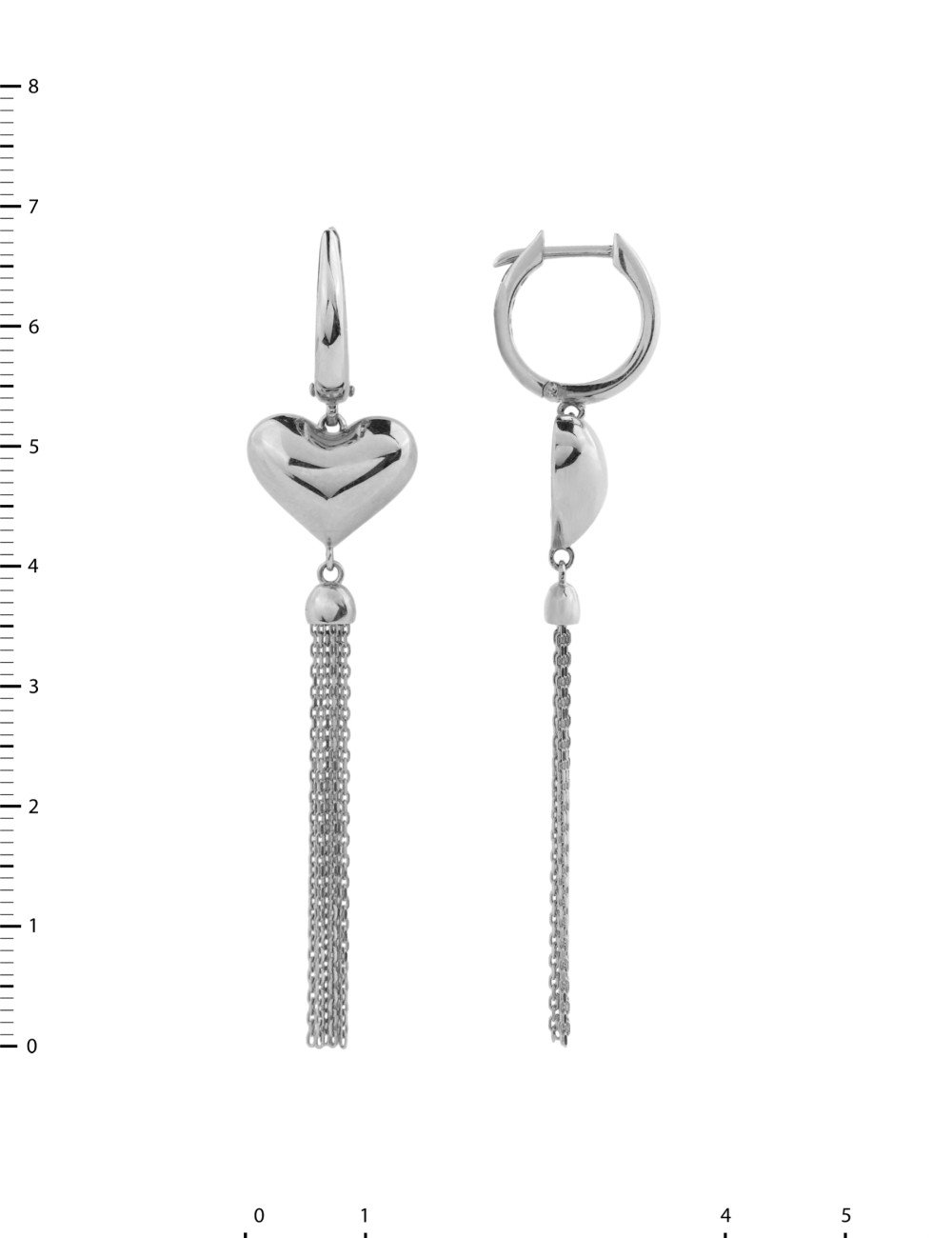 Серьги из белого золота