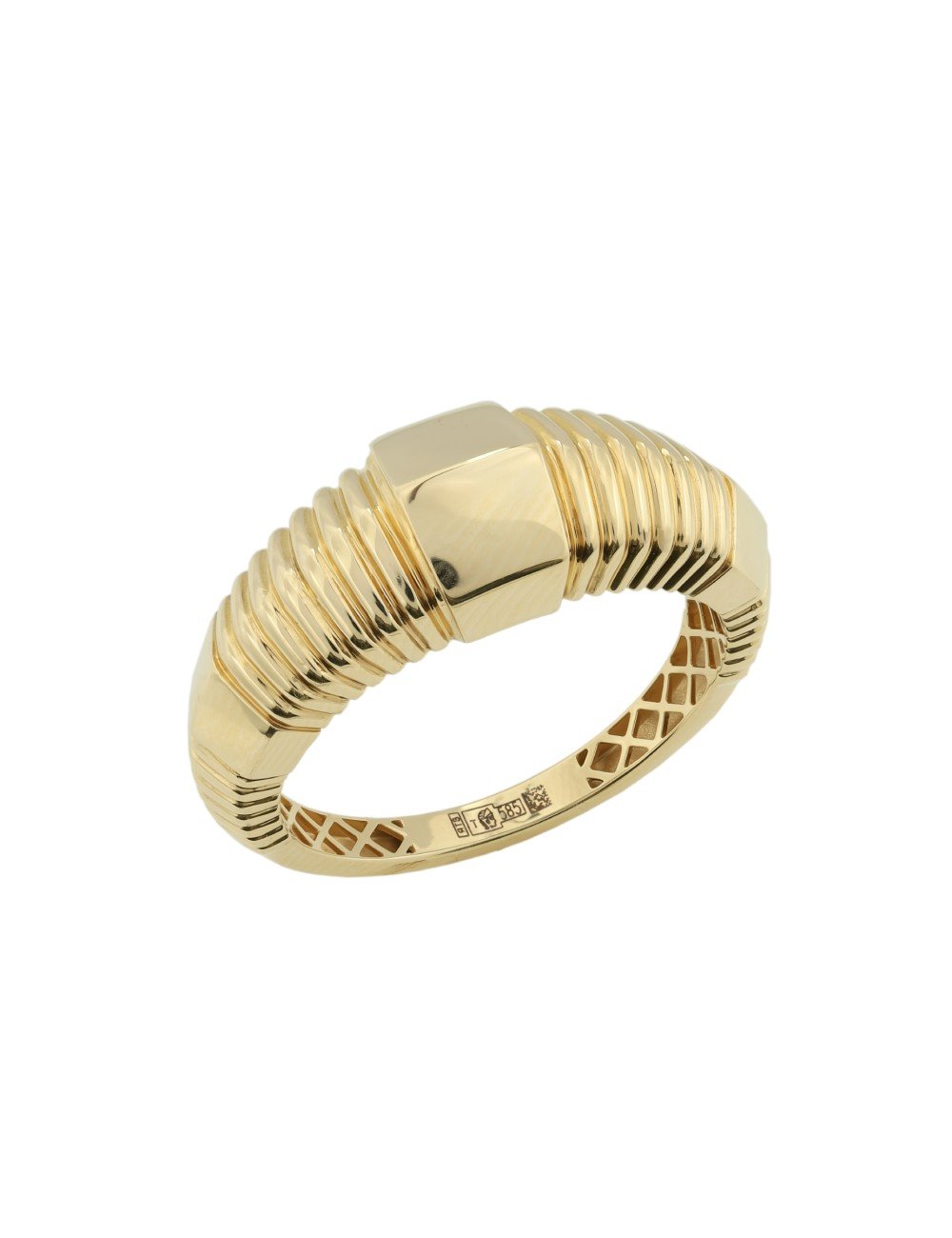 Кольцо из лимонного золота