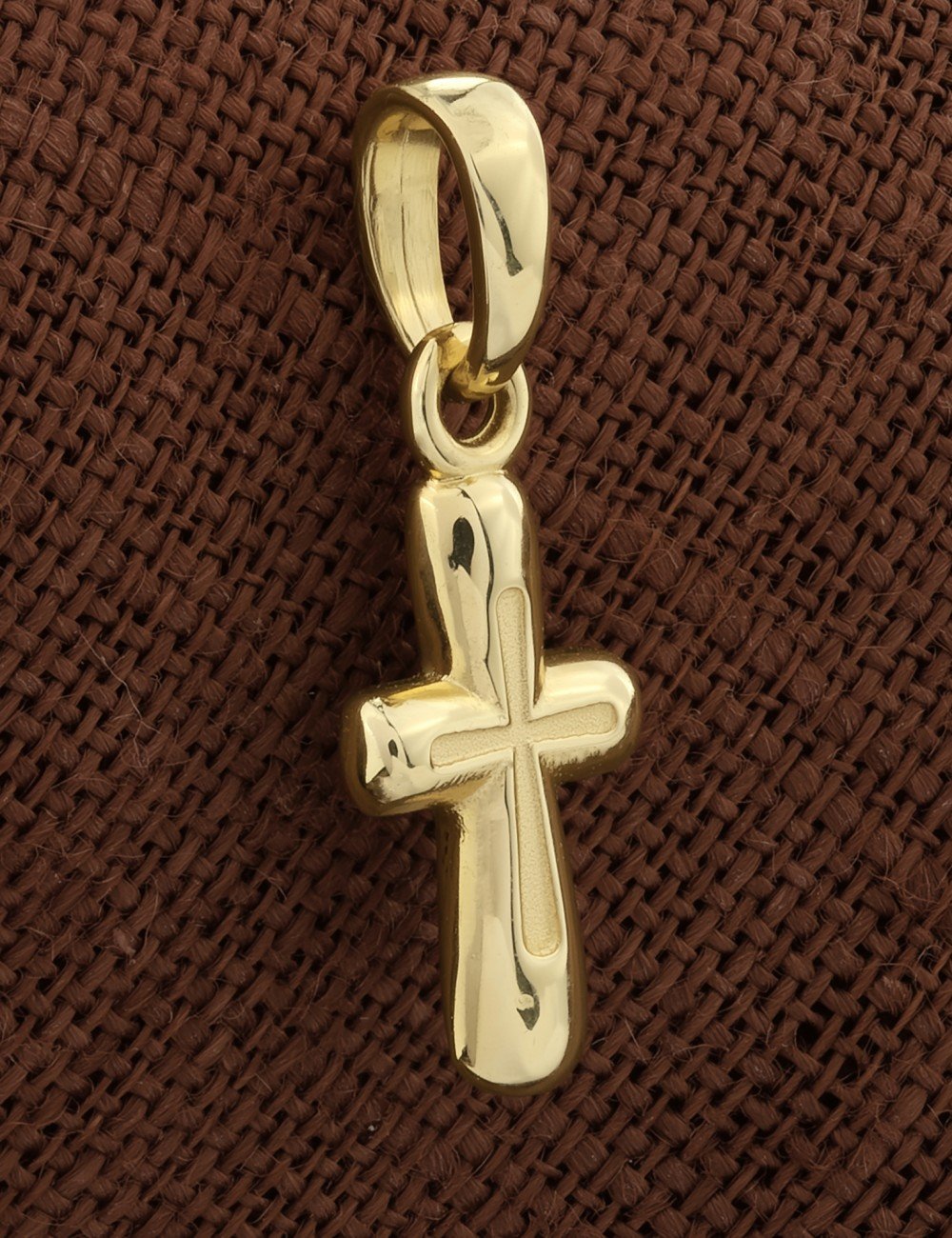 Крест из лимонного золота