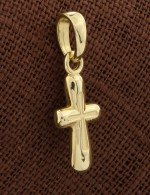 Крест из лимонного золота