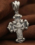 Крест из белого золота