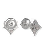 Серьги из белого золота c перламутром