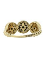 Кольцо из лимонного золота c бриллиантами и ониксом