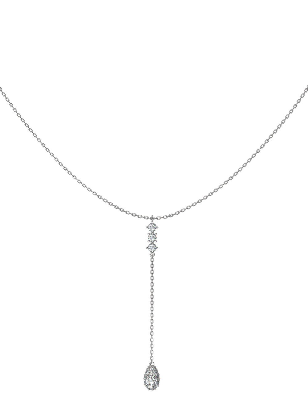 Колье из белого золота c бриллиантами