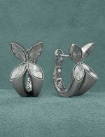 Серьги из белого золота