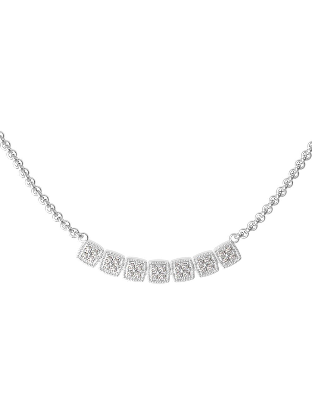 Колье из белого золота c бриллиантами