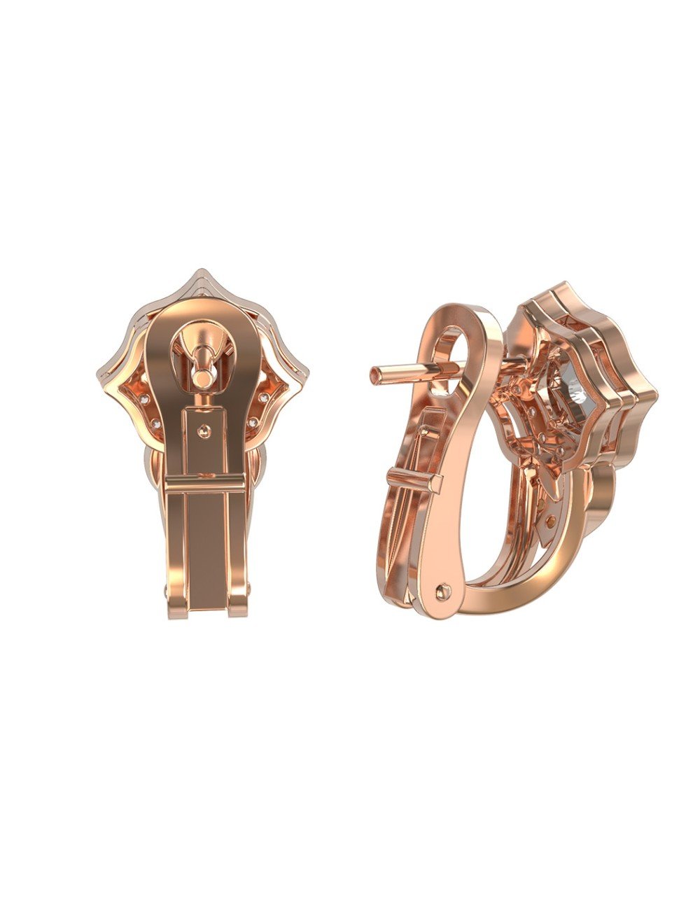 Серьги из золота c бриллиантами