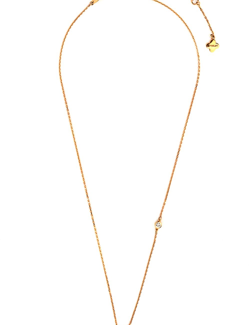 Колье из золота c бриллиантами и малахитом