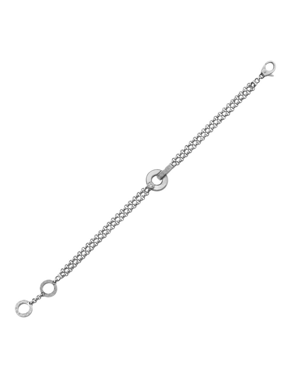 Браслет из белого золота c бриллиантами и перламутром