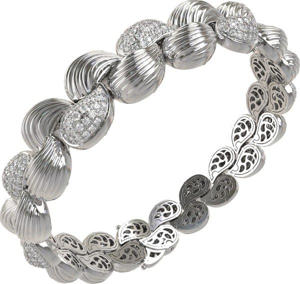 Браслет из белого золота c бриллиантами