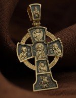 Крест из лимонного золота