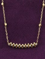 Колье из лимонного золота c бриллиантами