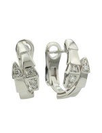 Серьги из белого золота c бриллиантами