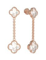 Серьги из золота c перламутром