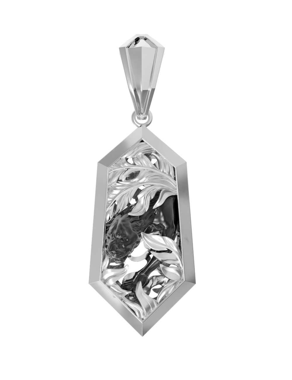 Подвеска из белого золота