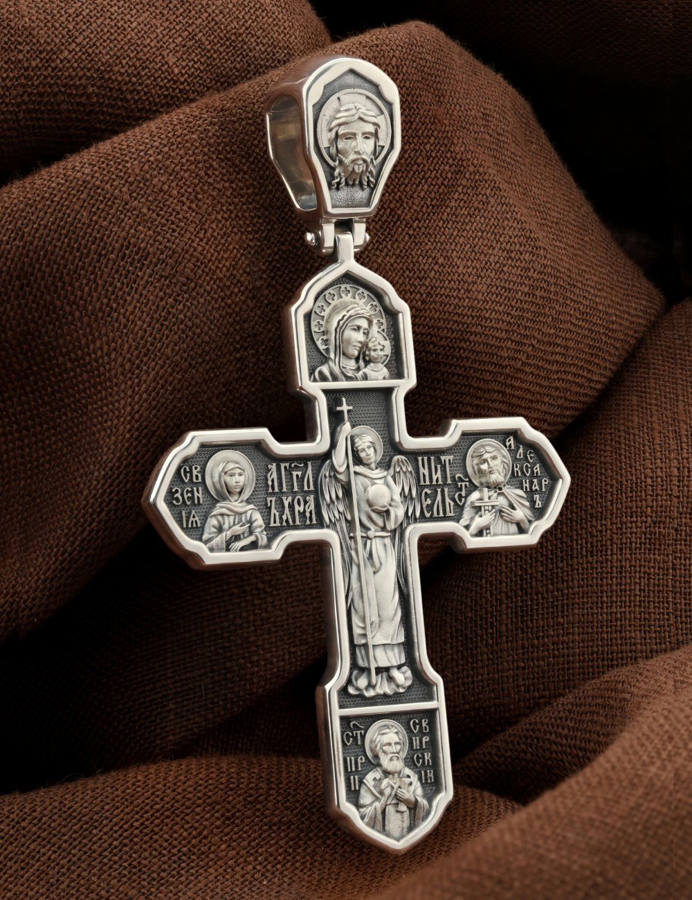 Крест из серебра 925 пробы