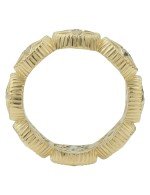 Кольцо из лимонного золота c бриллиантами, малахитом и перламутром