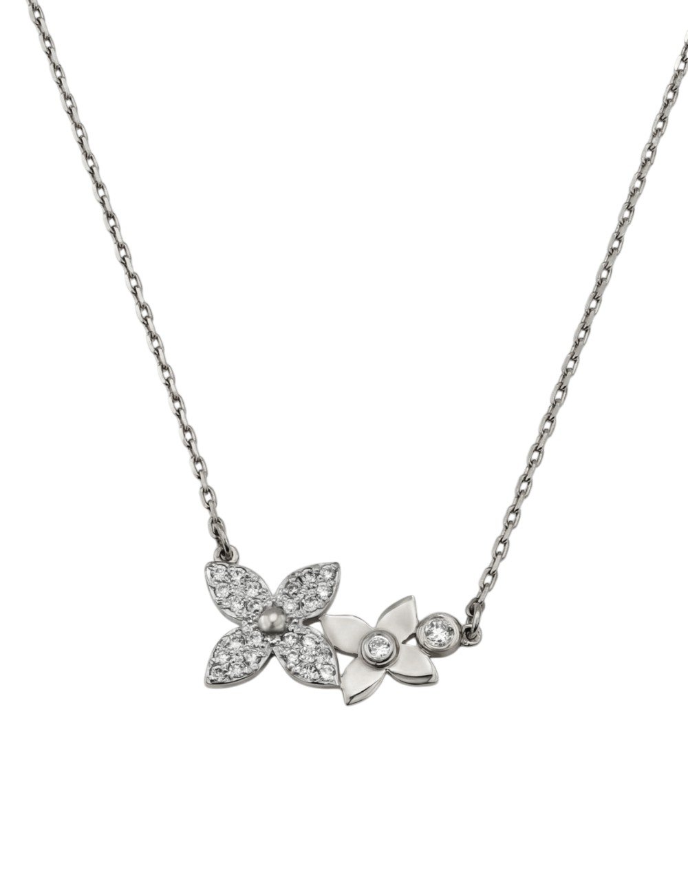 Колье из белого золота c бриллиантами