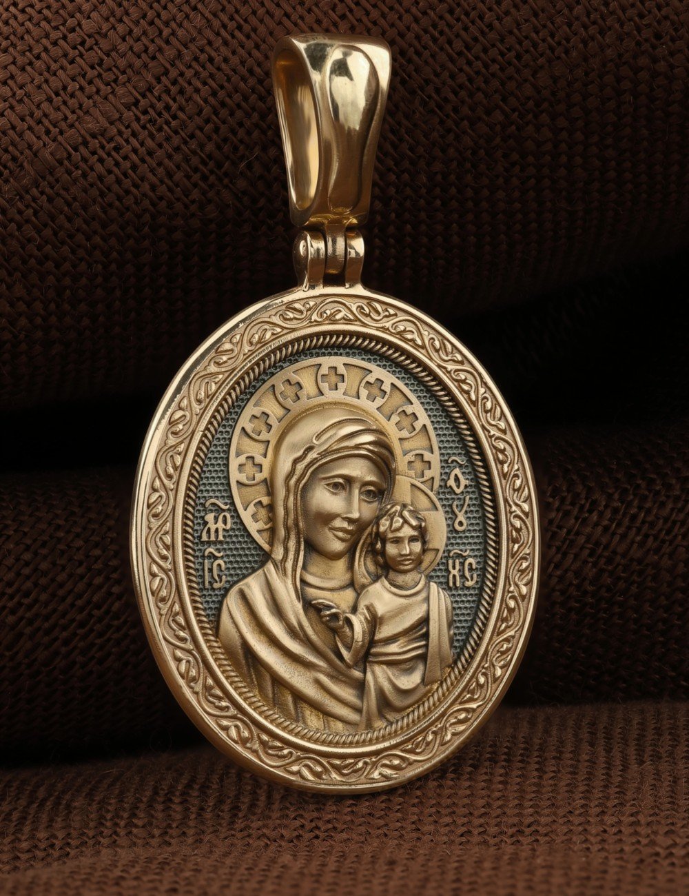 Образок из лимонного золота