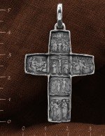 Крест из белого золота