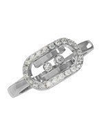 Кольцо из белого золота c бриллиантами