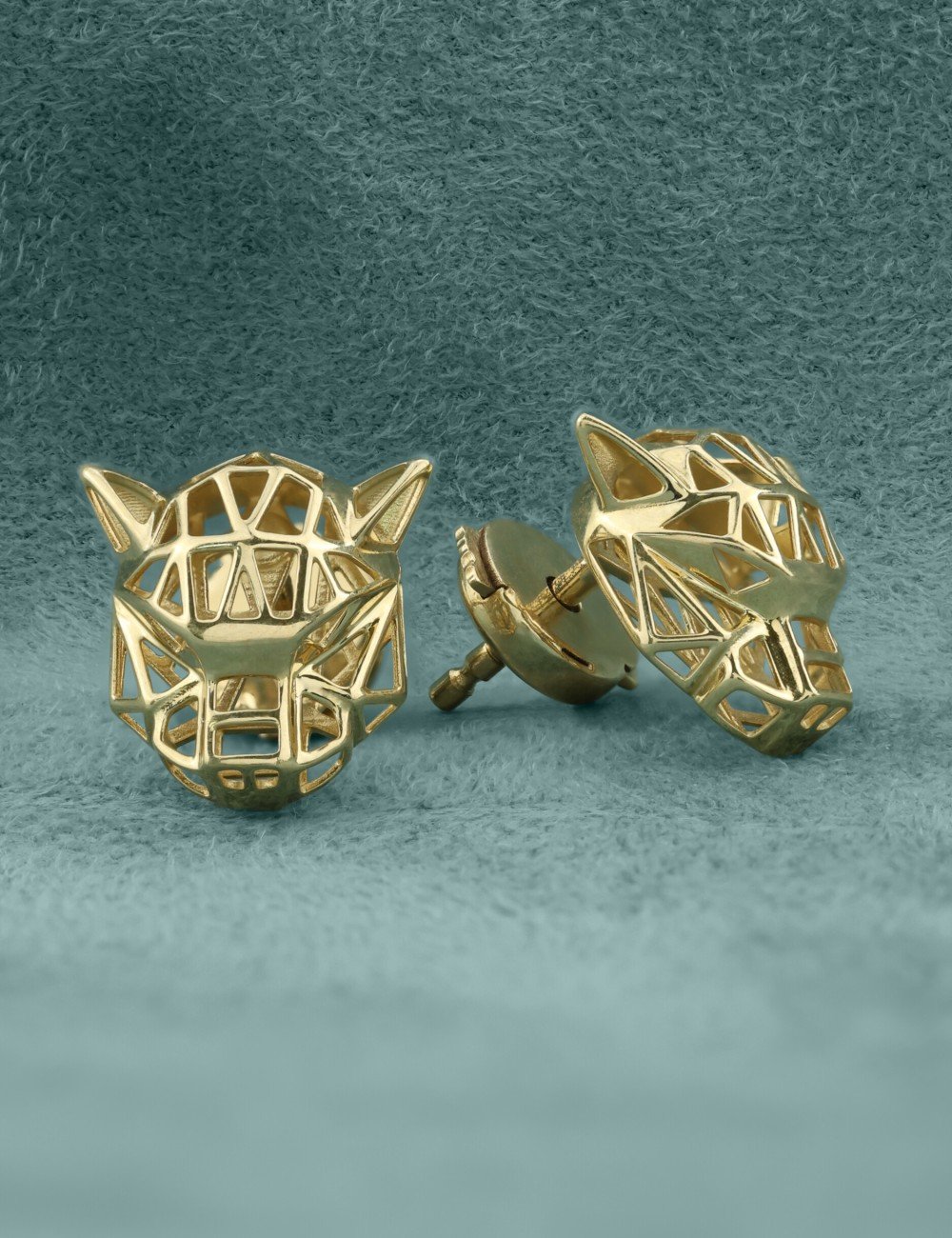 Серьги из лимонного золота