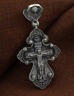 Крест из белого золота