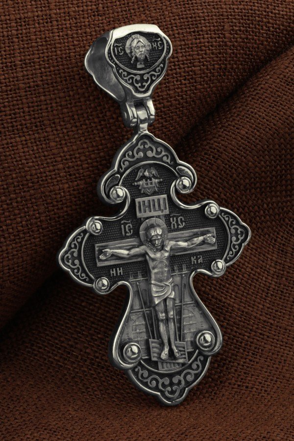 Крест из белого золота