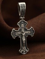 Крест из белого золота