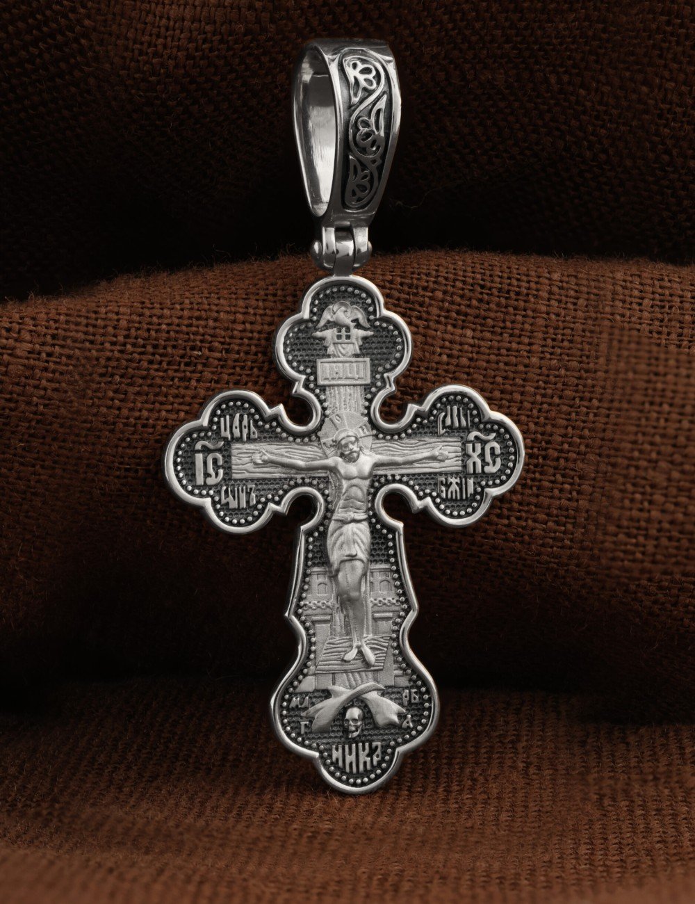 Крест из белого золота