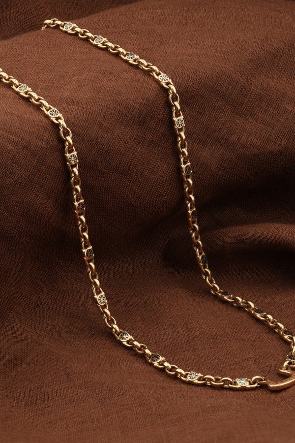 Цепь из золота c эмалью