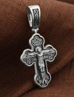 Крест из белого золота