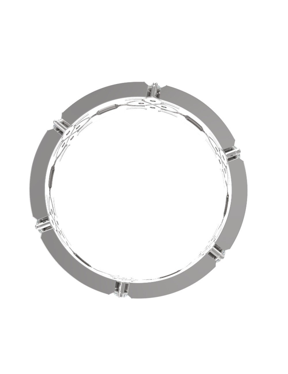 Кольцо из белого золота c бриллиантами