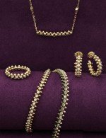 Серьги из лимонного золота c бриллиантами