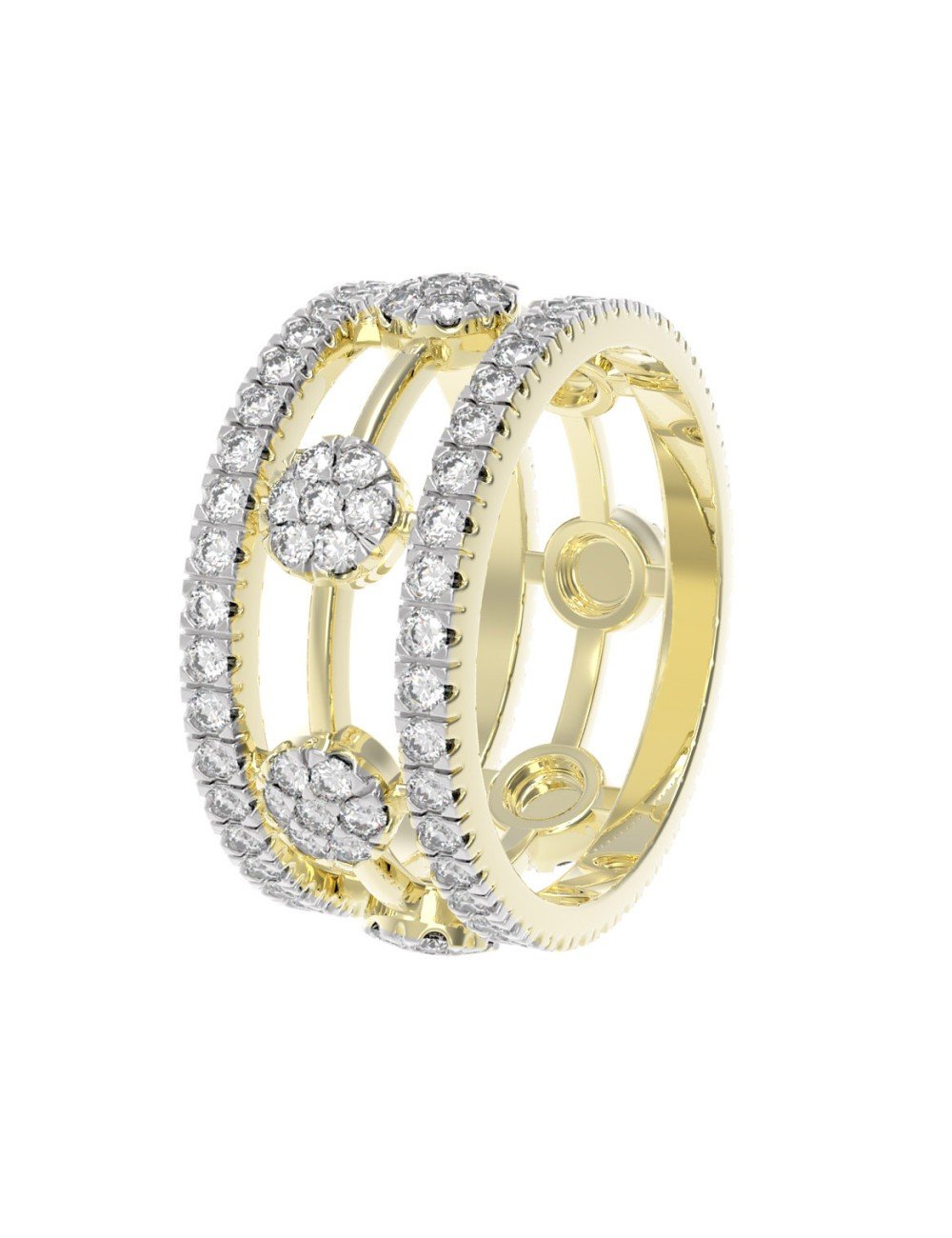 Подвеска из лимонного золота c бриллиантами