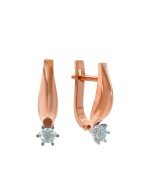 Серьги из золота c бриллиантами