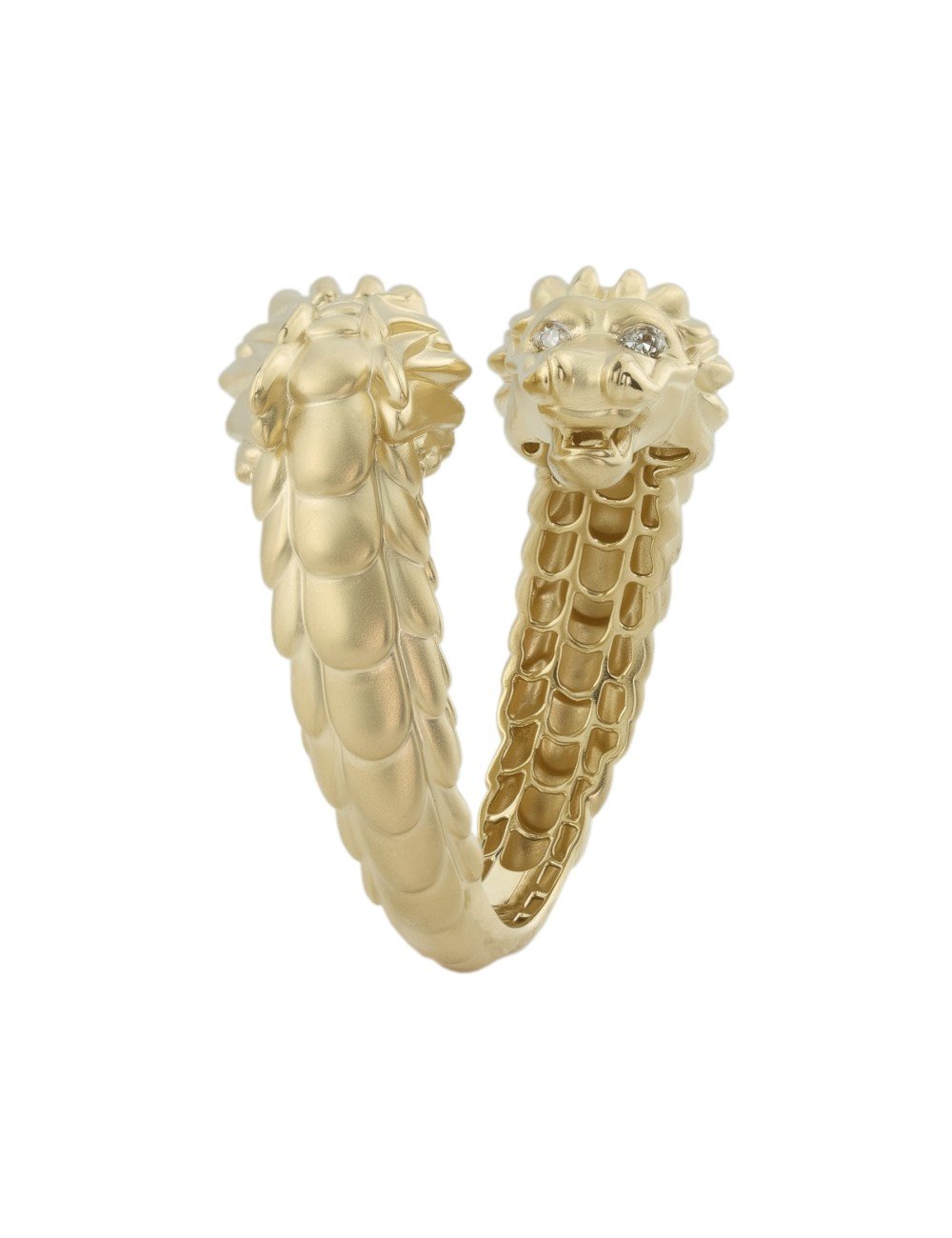 Кольцо из лимонного золота c бриллиантами