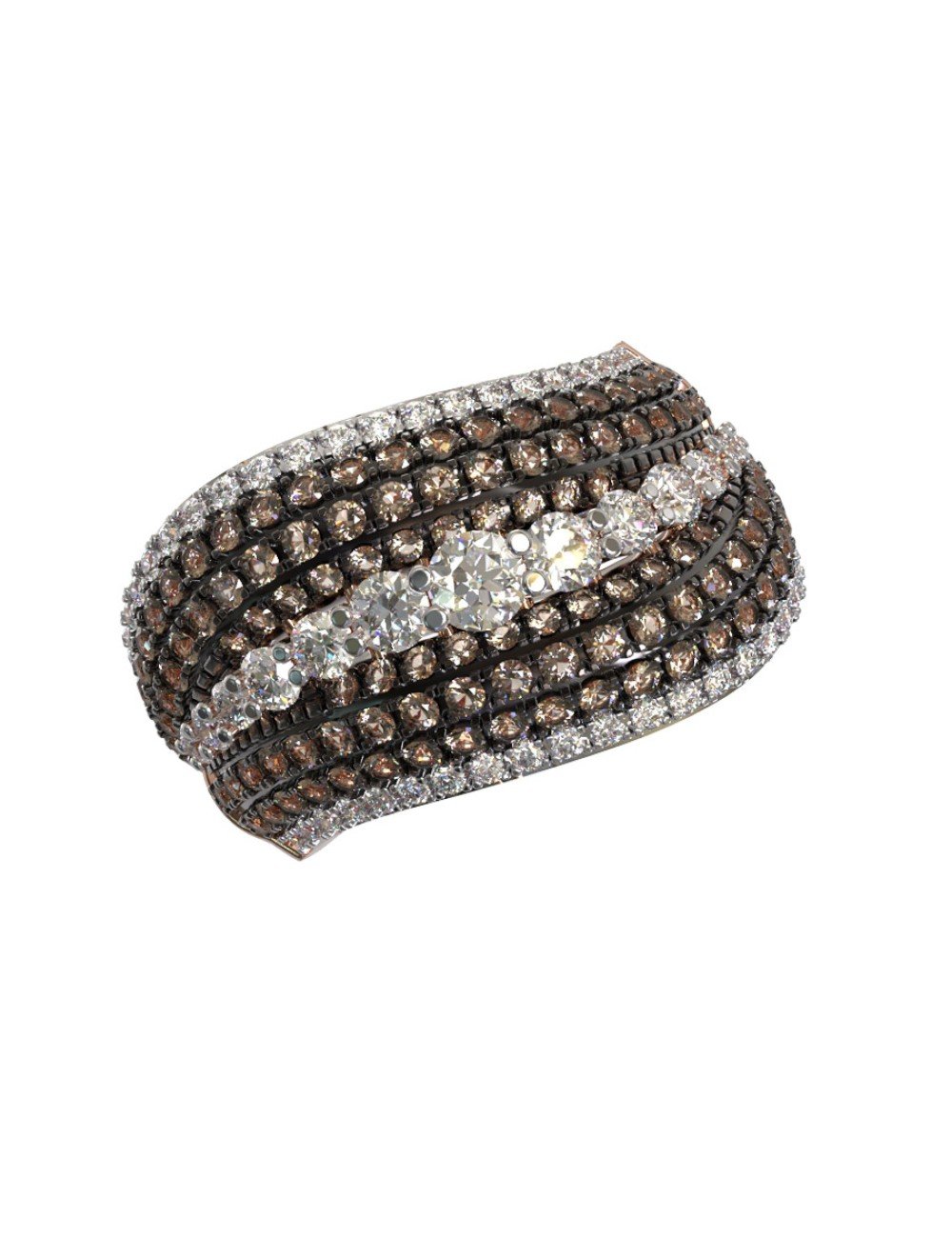 Кольцо из лимонного золота c бриллиантами