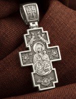 Крест из белого золота