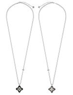 Колье из белого золота c бриллиантами и ониксом