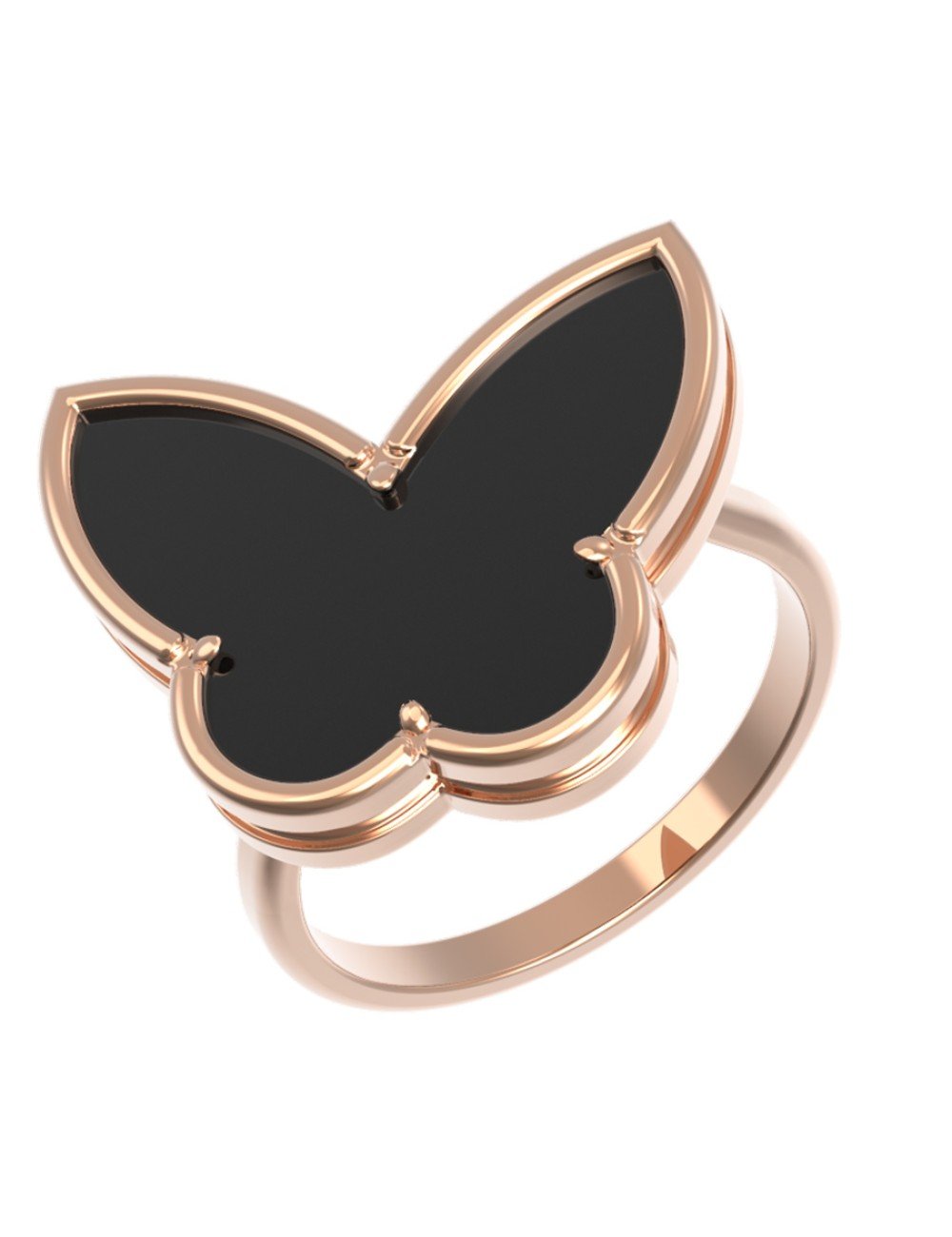 Кольцо из золота c ониксом