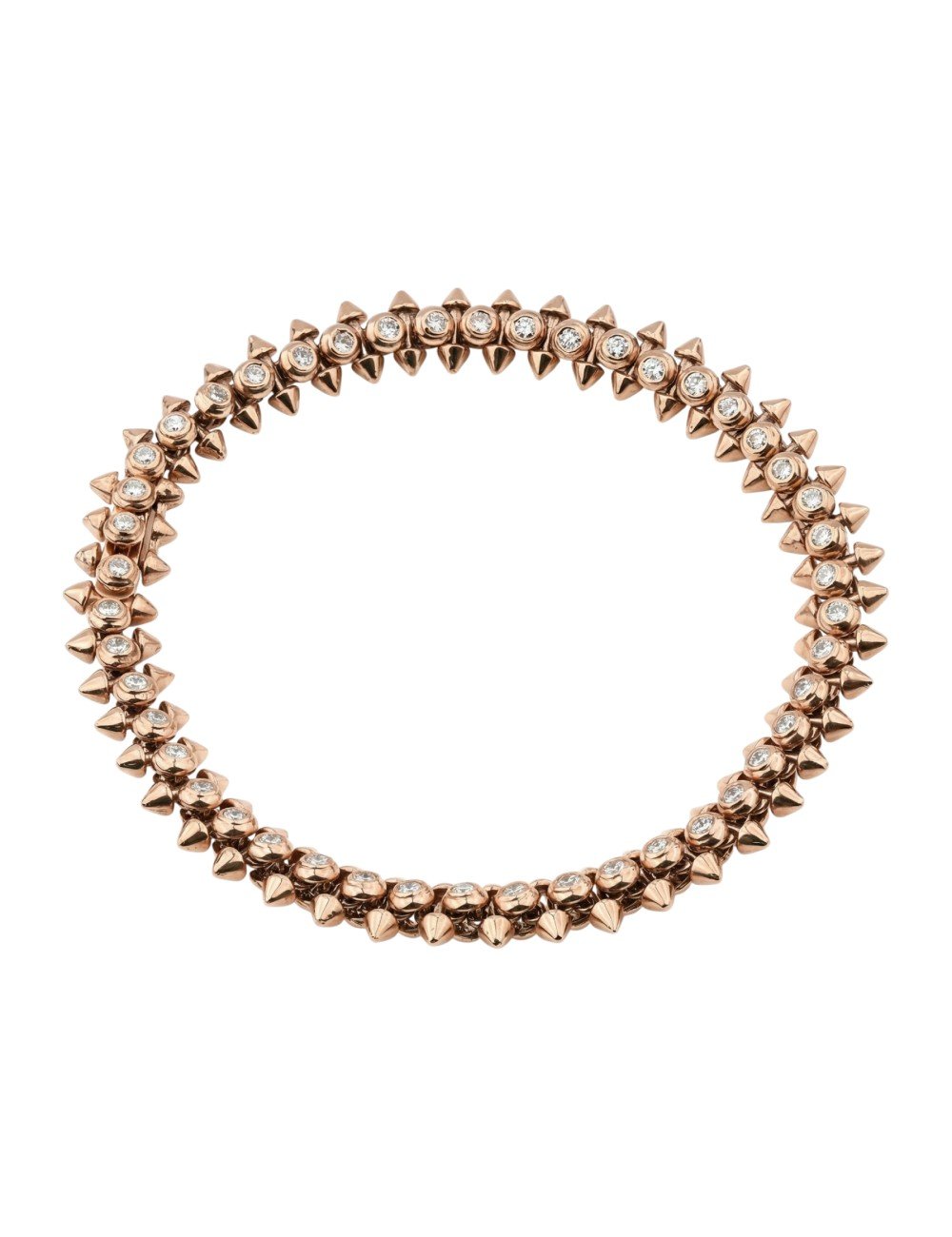 Браслет из розового золота c бриллиантами