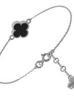 Браслет из белого золота c ониксом